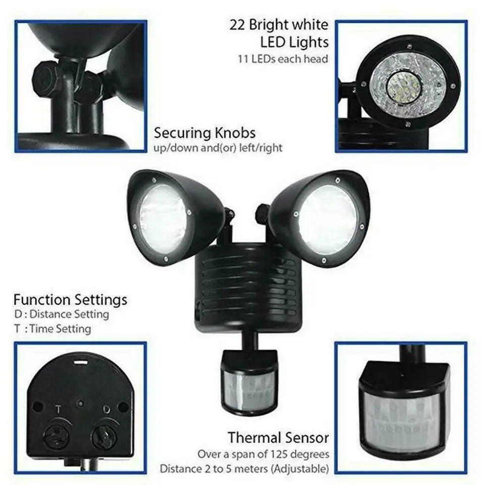 Security Detector Solar Spot Light