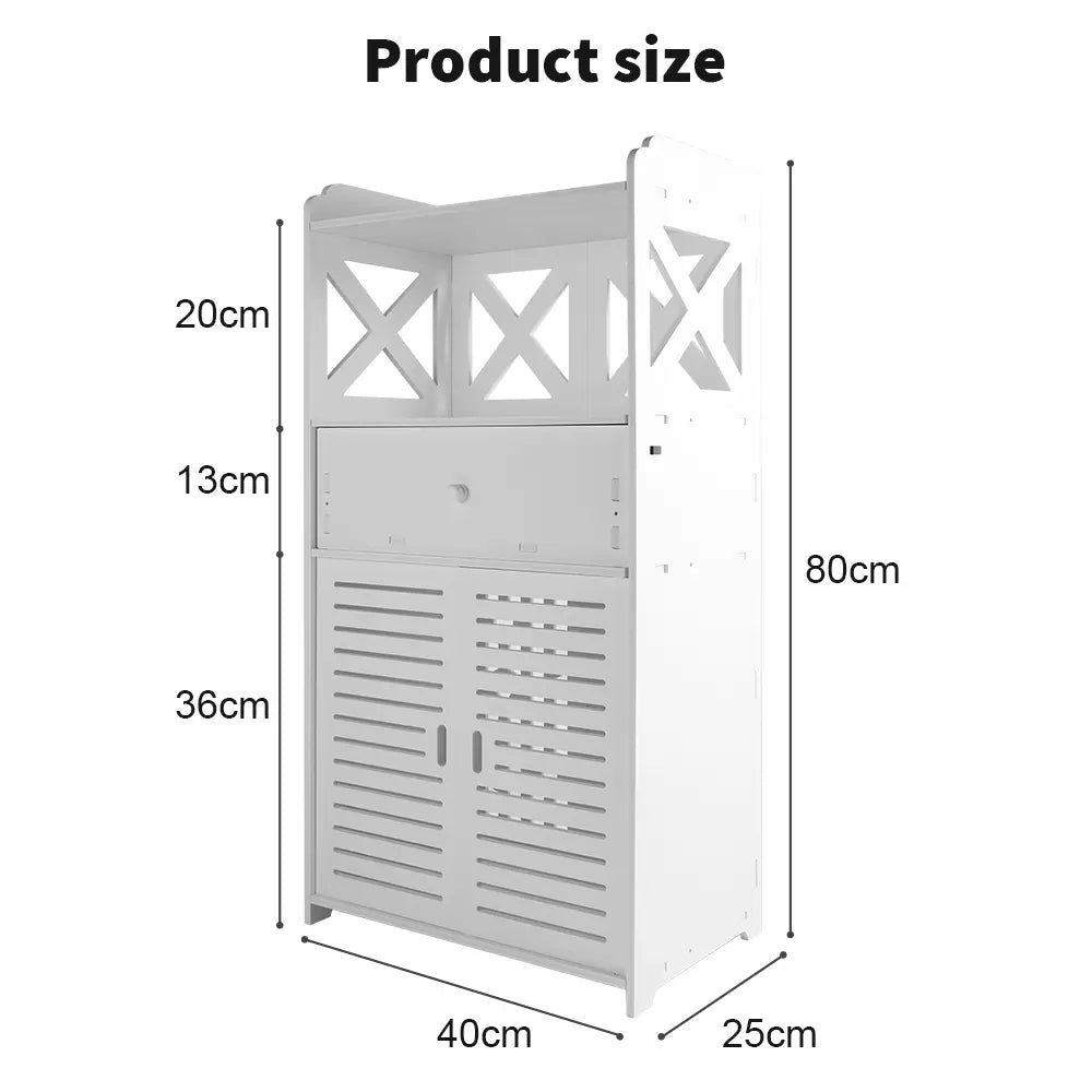 White Elegant Storage Cabinet