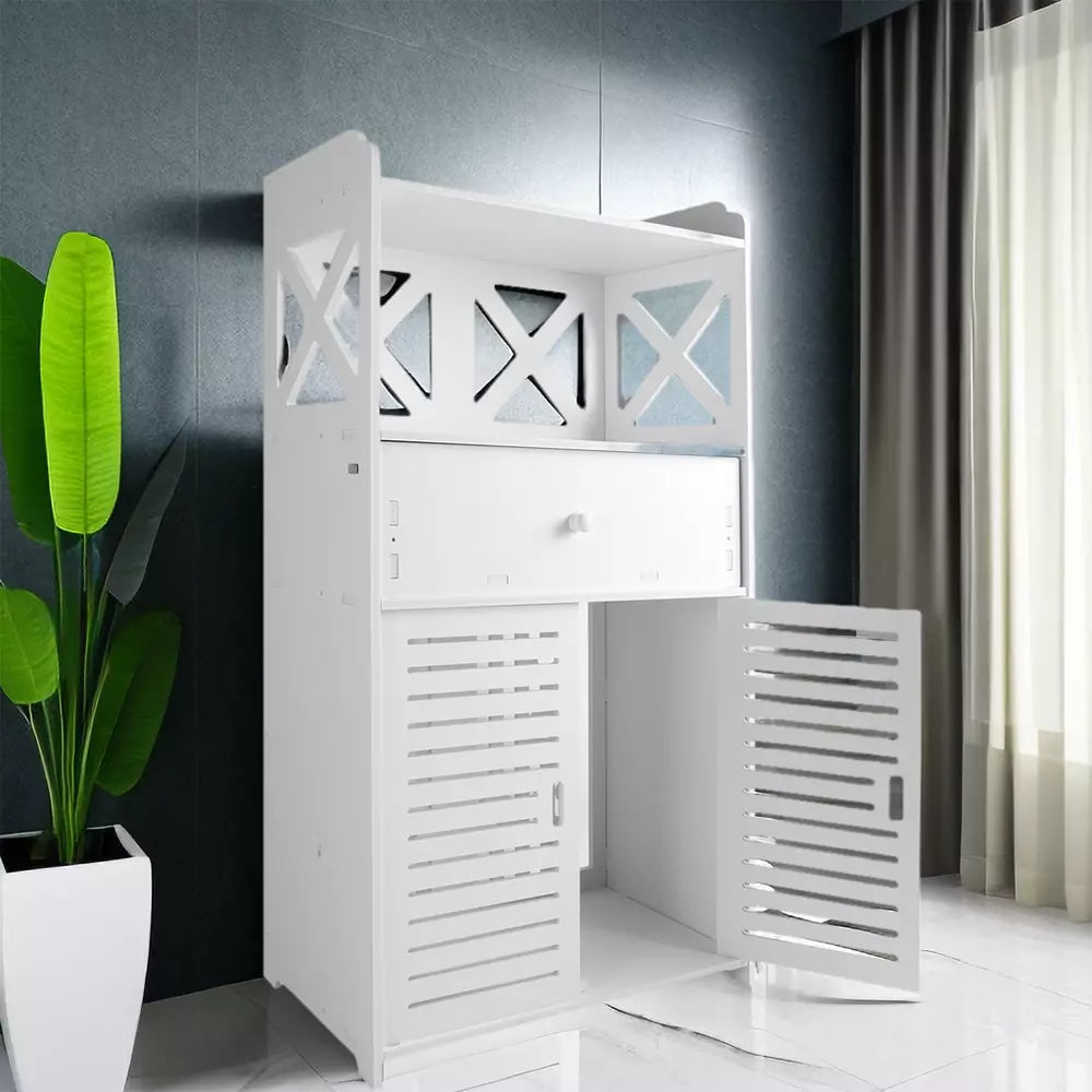 White Elegant Storage Cabinet