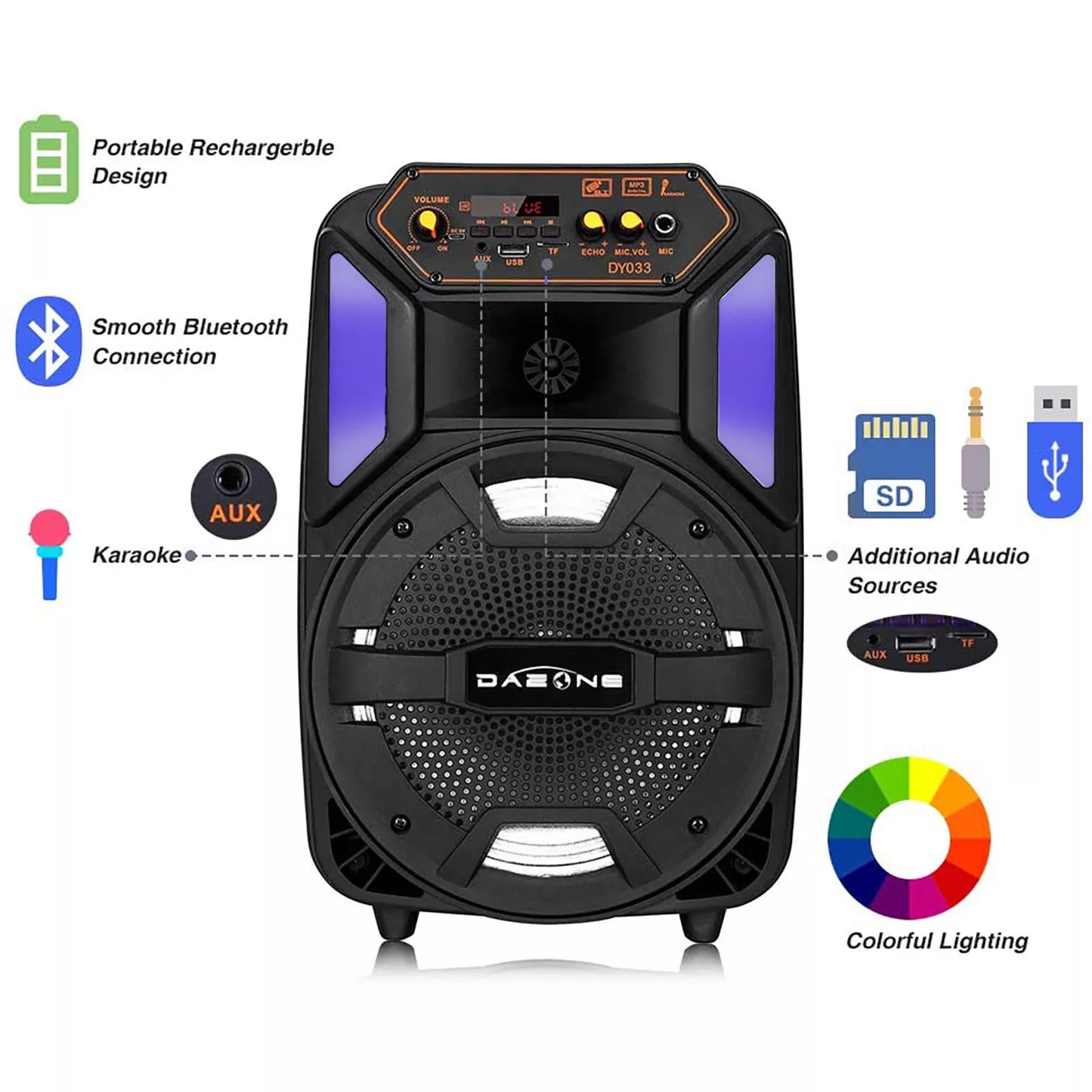 1000W Portable Wireless Bluetooth speaker