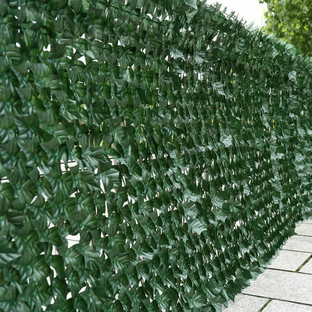 3M Artificial Hedge Fake Ivy Leaf Garden Fence