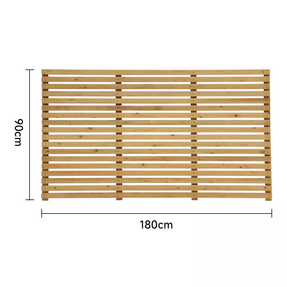 Wooden Slatted Fence Panels