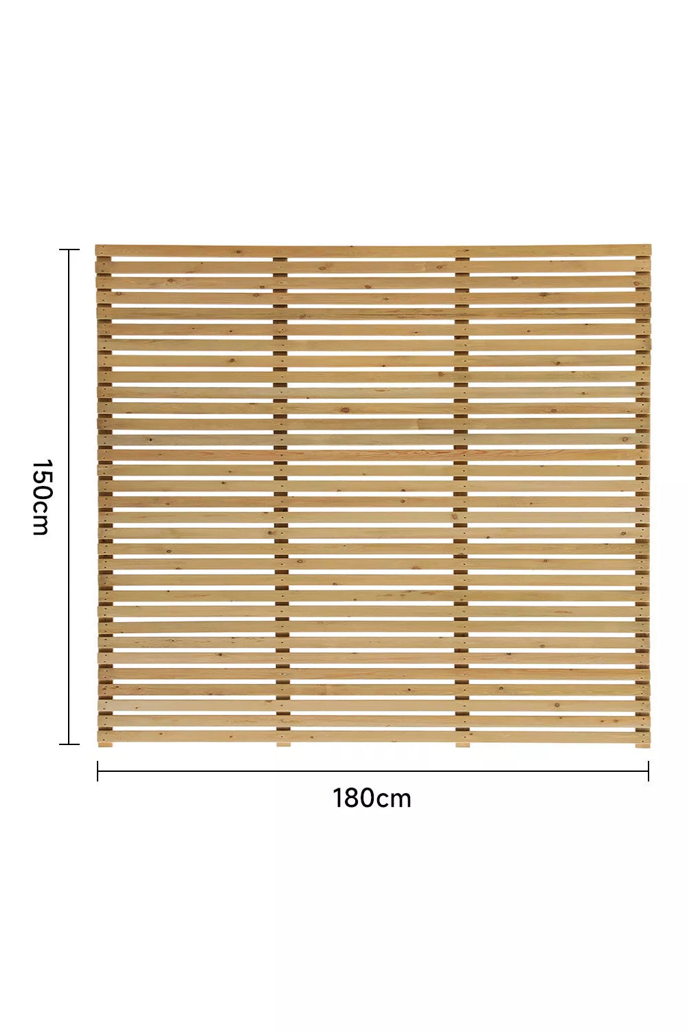 Wooden Slatted Fence Panels