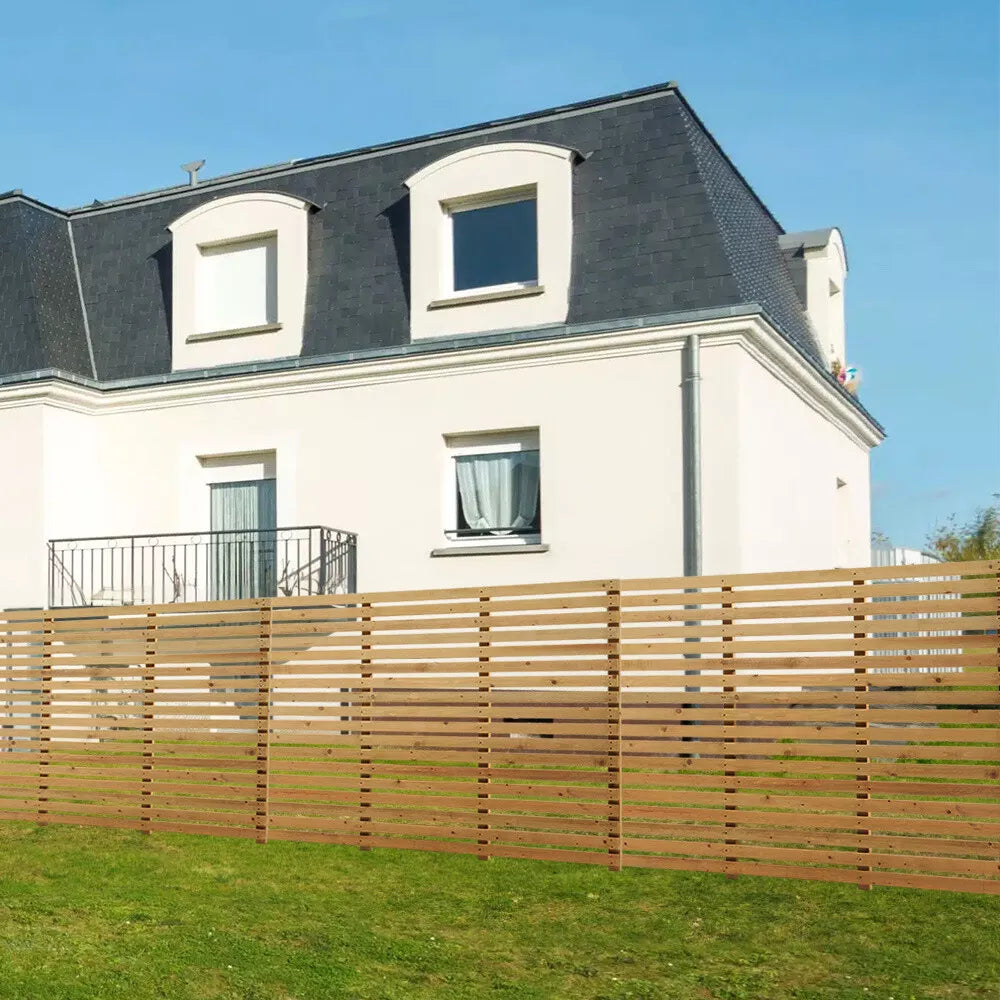 Wooden Slatted Fence Panels