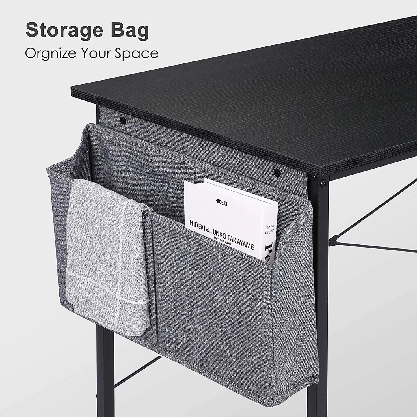 Office Desk with Storage Bag