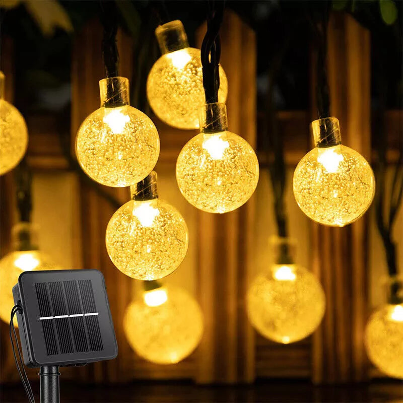 12M 100LED SOLAR POWERED Retro Bulb String Light