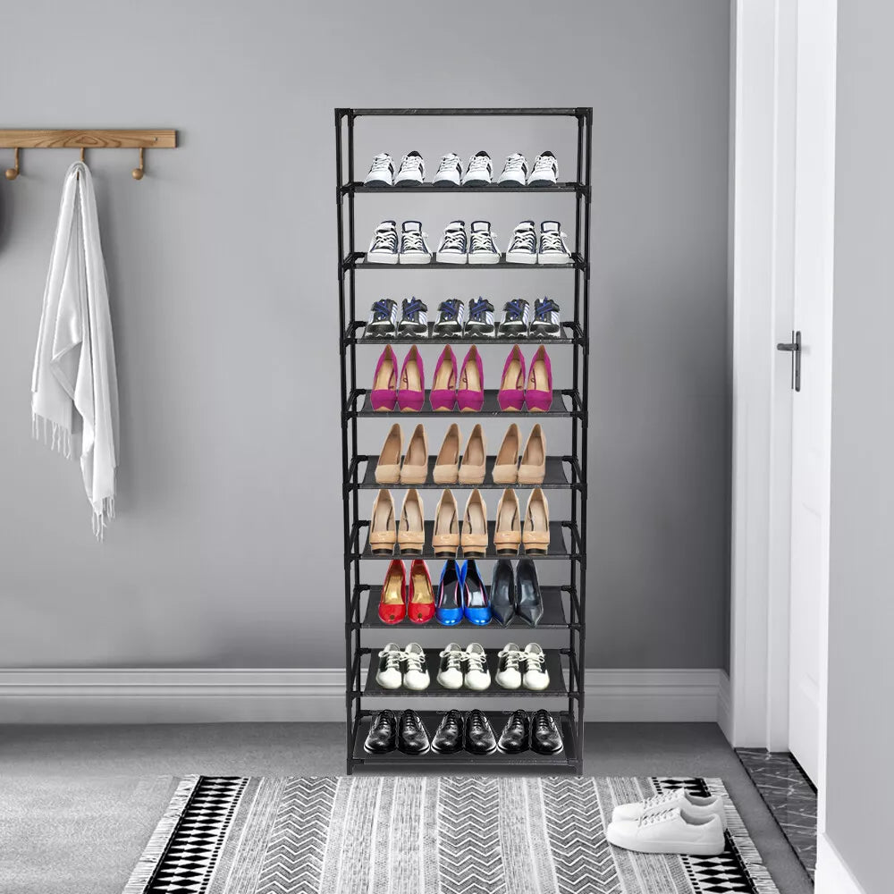 10 Tier Stackable Shoe Rack