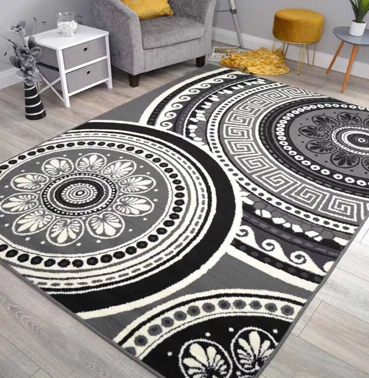 Stunning Grey Silver Rug