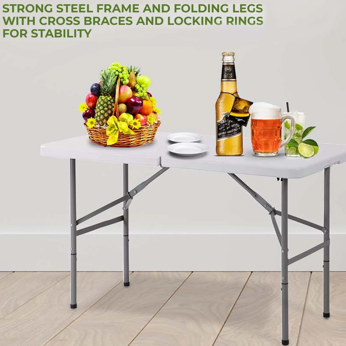 4FT HEAVY DUTY FOLDING TABLE