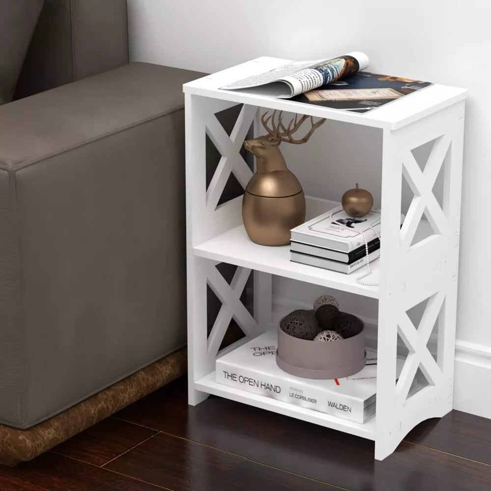 White Storage Table