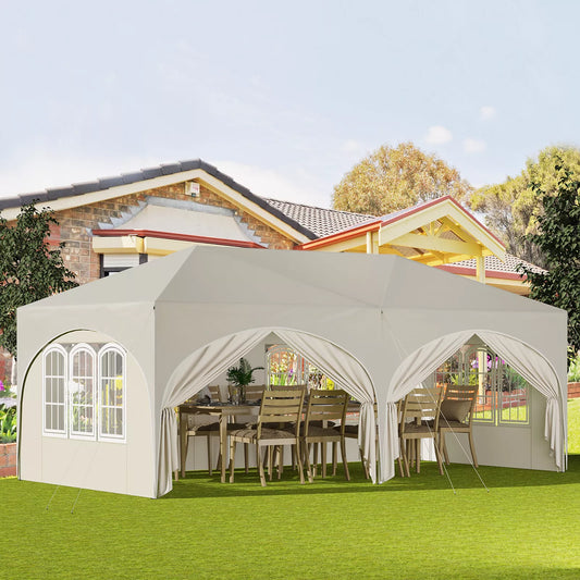 3x 6m Pop up Premium Gazebo with Sides