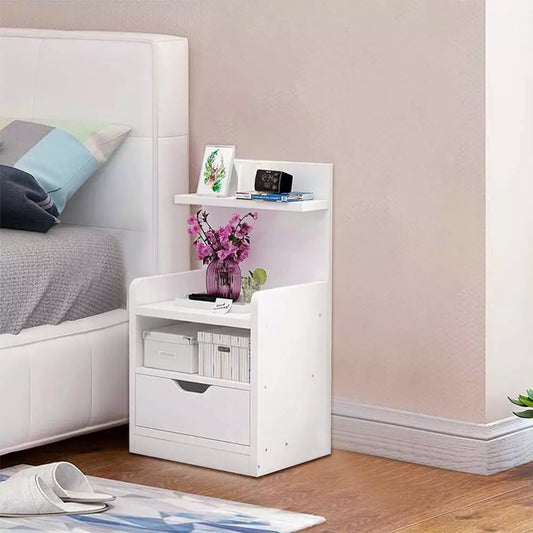 White Bedside Table