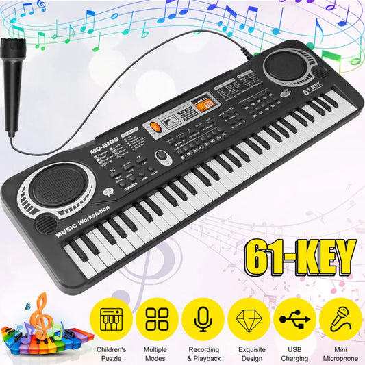 61 Key Electric Digital Piano Musical Beginner Electronic Keyboard