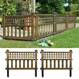 4 x BRONZE PLASTIC FENCE PANELS