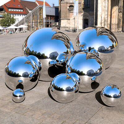 6PCS Outdoors Garden Steel Mirror Balls