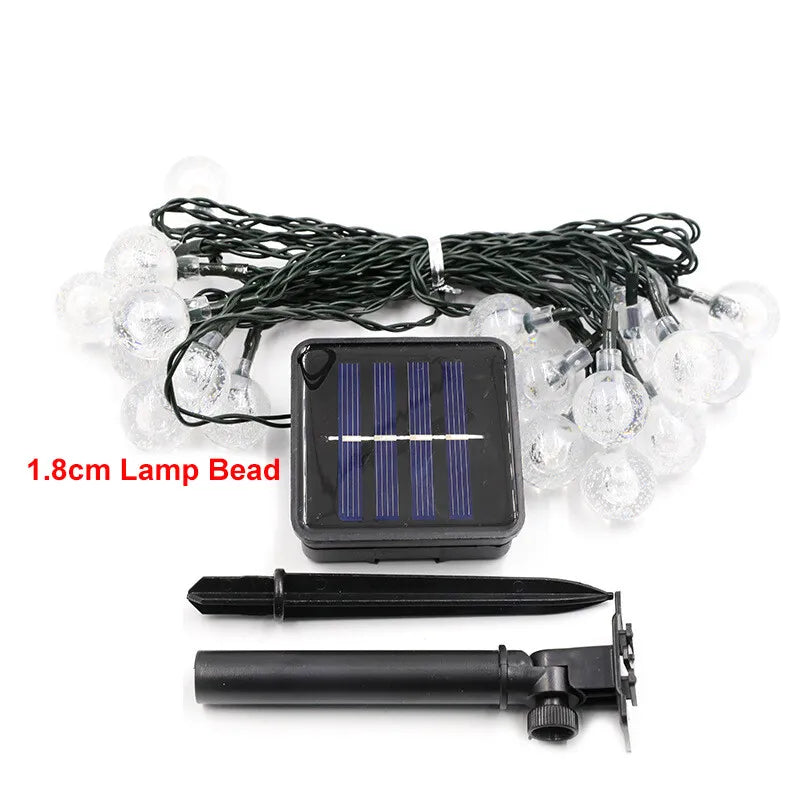 12M 100LED SOLAR POWERED Retro Bulb String Light