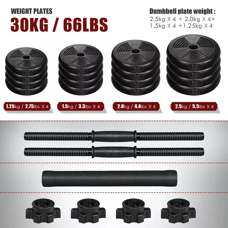 30KG DUMBBELLS SET