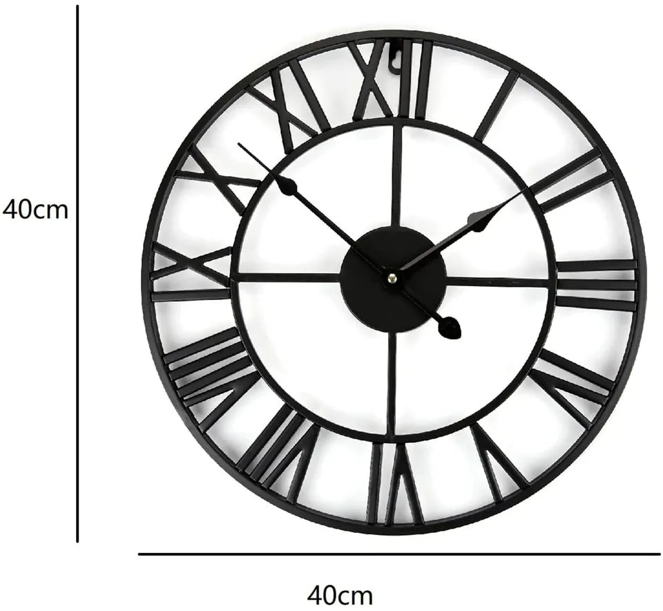 40cm Metal Roman Wall Clock