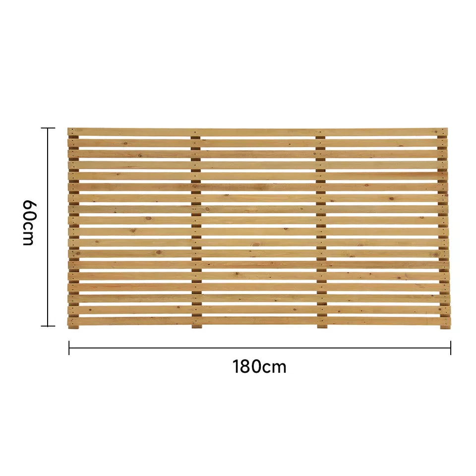 Wooden Slatted Fence Panels