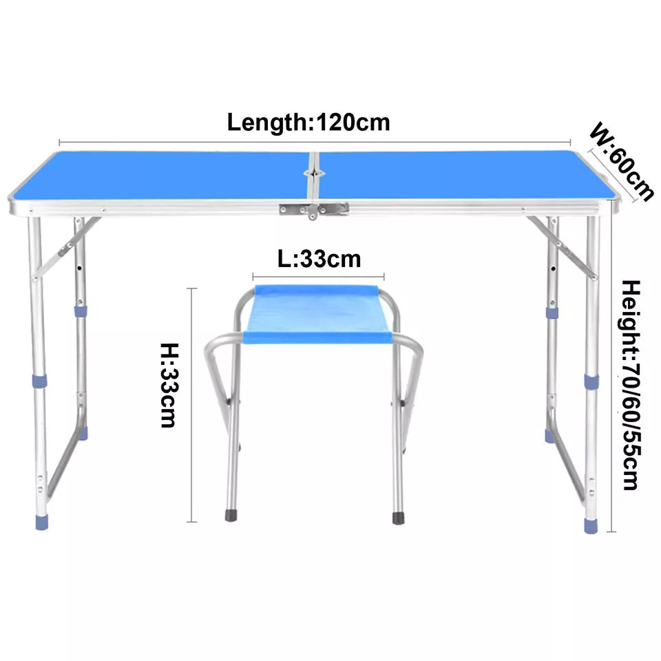 FOLDING CAMPING TABLE AND CHAIRS SET