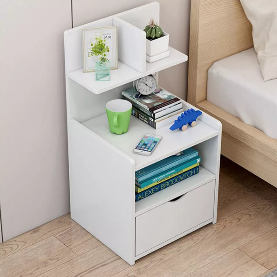 White Bedside Table