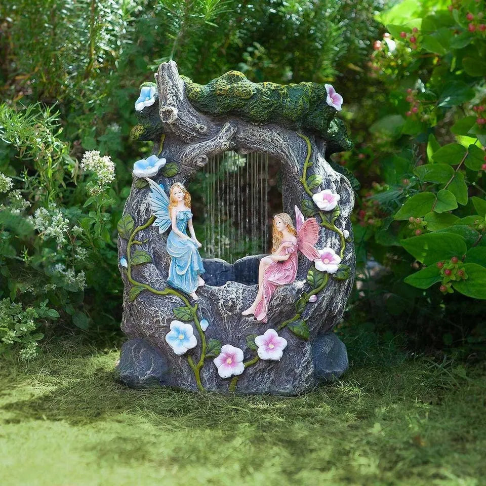 Solar Fairy Rainfall Fountain