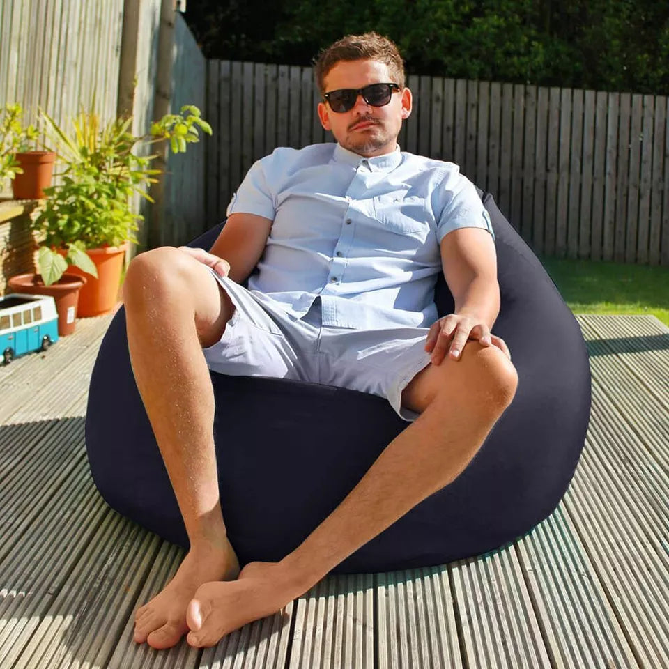 Giant Adult Beanbag With FootStool