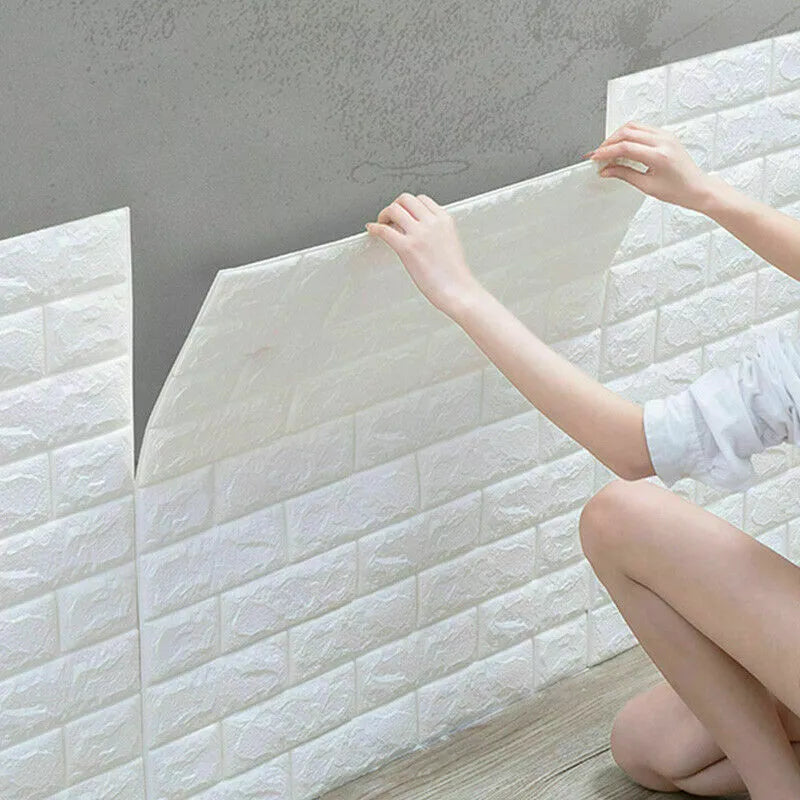 10X Large 3D Tile Brick Wall Sticker