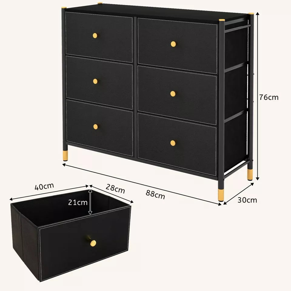 6 Drawers Tower Dresser