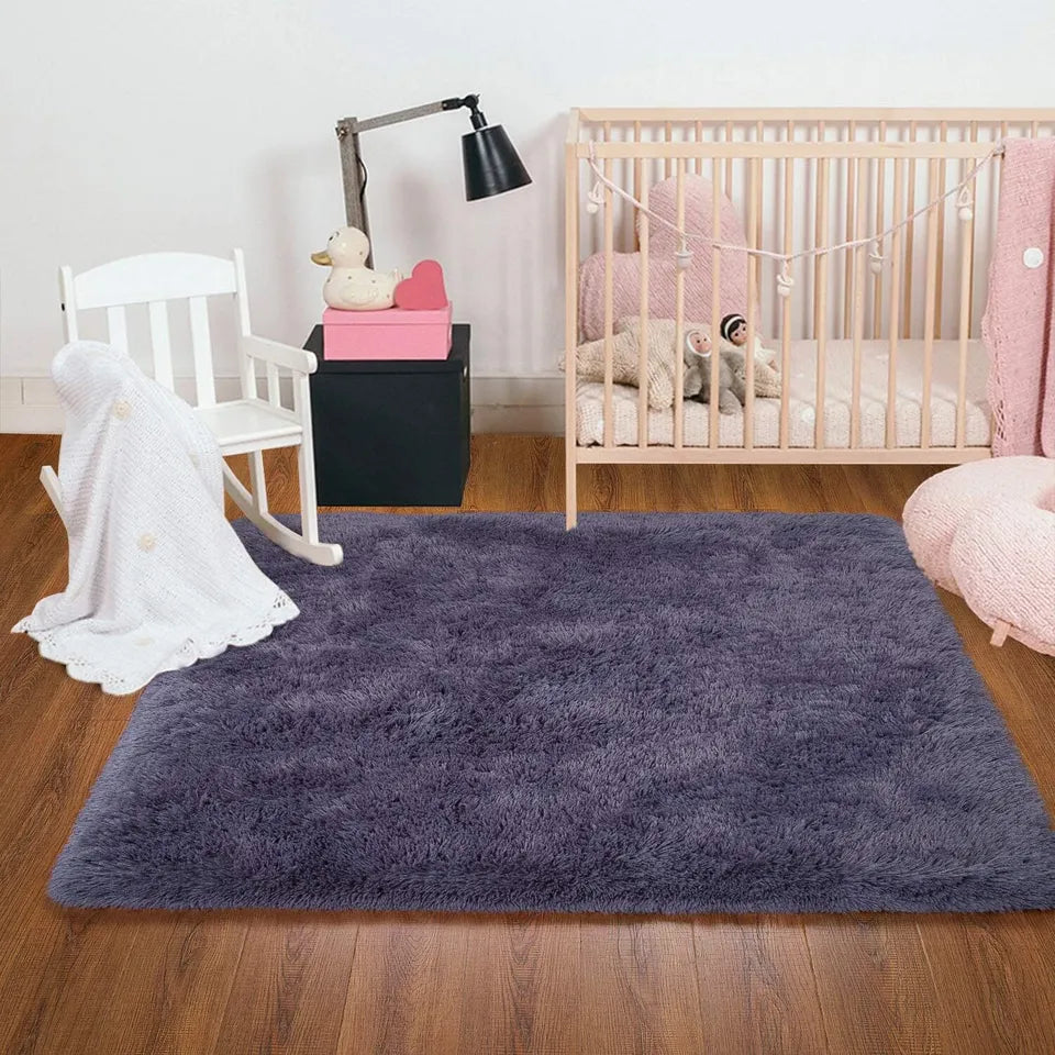 Dark Purple Shaggy Rug