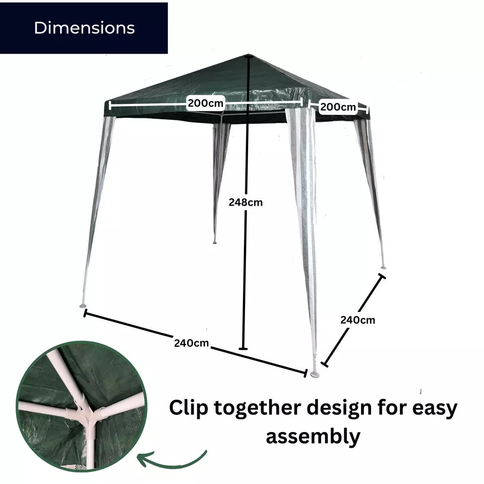 2.4m x 2.4m Outdoor Gazebo