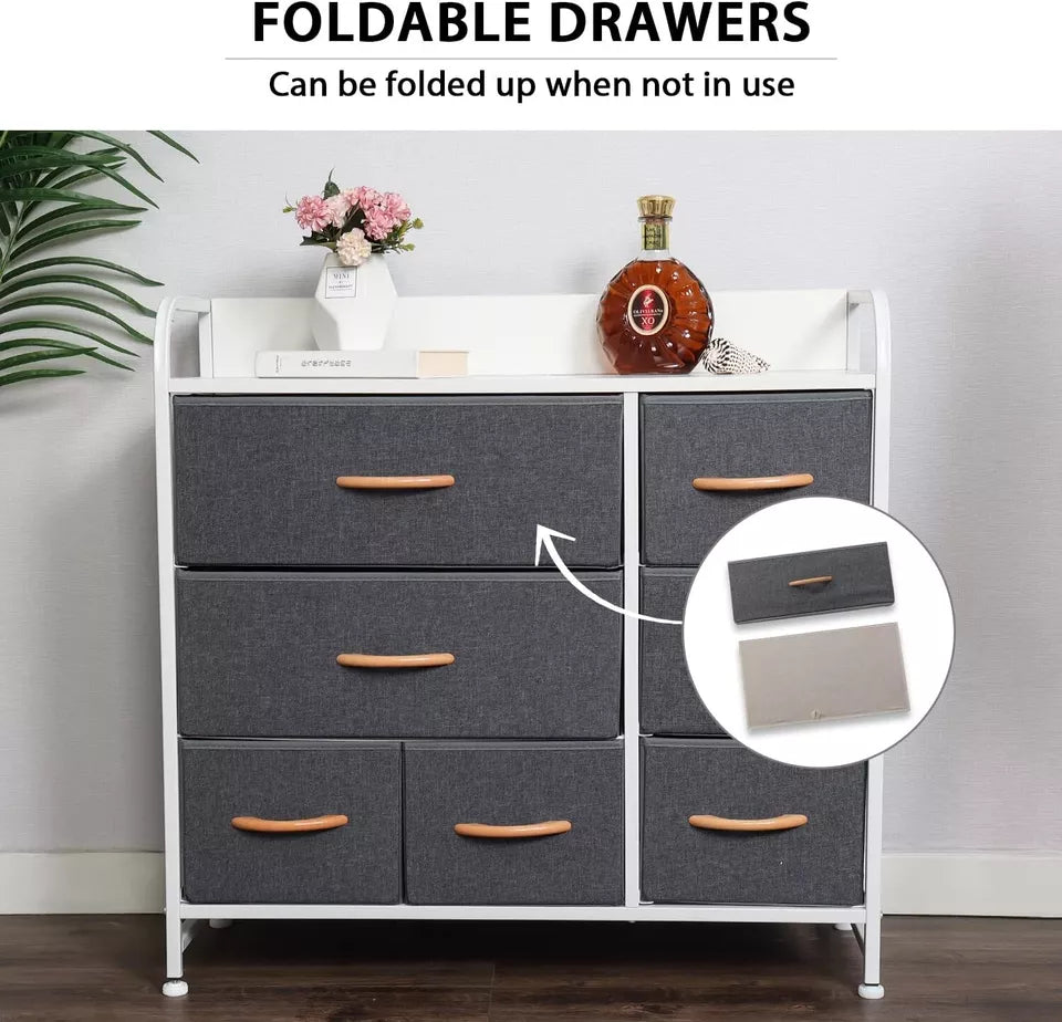 7 Drawers Fabric Dresser