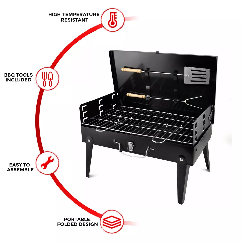 Portable Folding Charcoal Grill