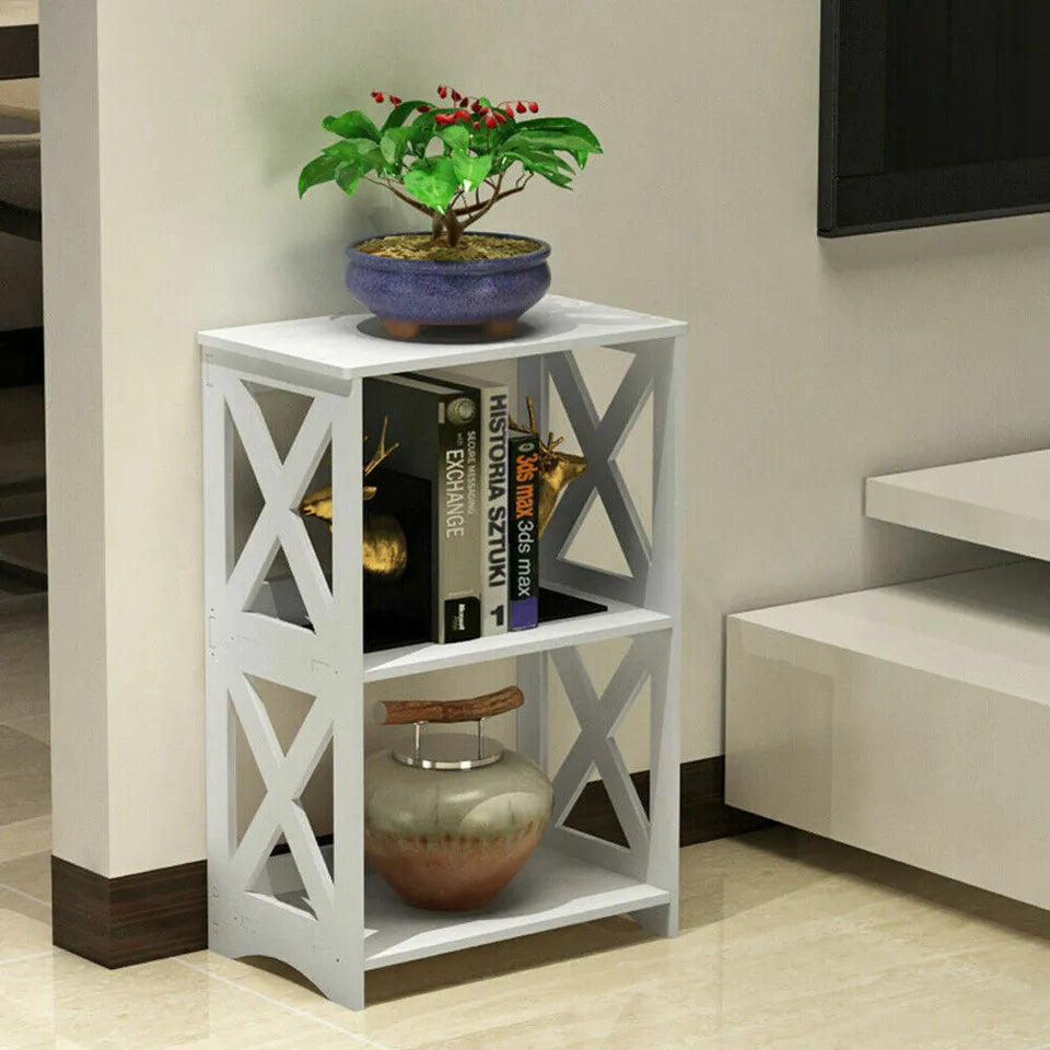 White Storage Table