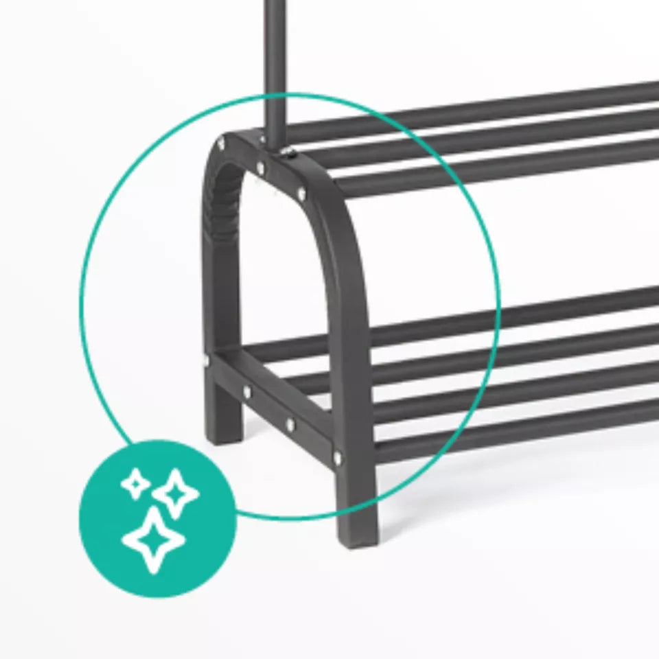 Clothes Rail With Shoe Rack