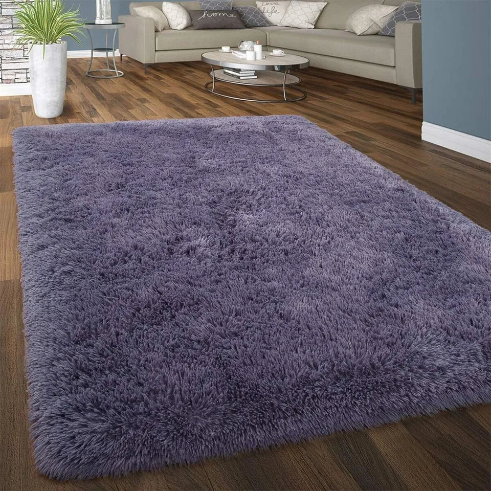 Dark Purple Shaggy Rug