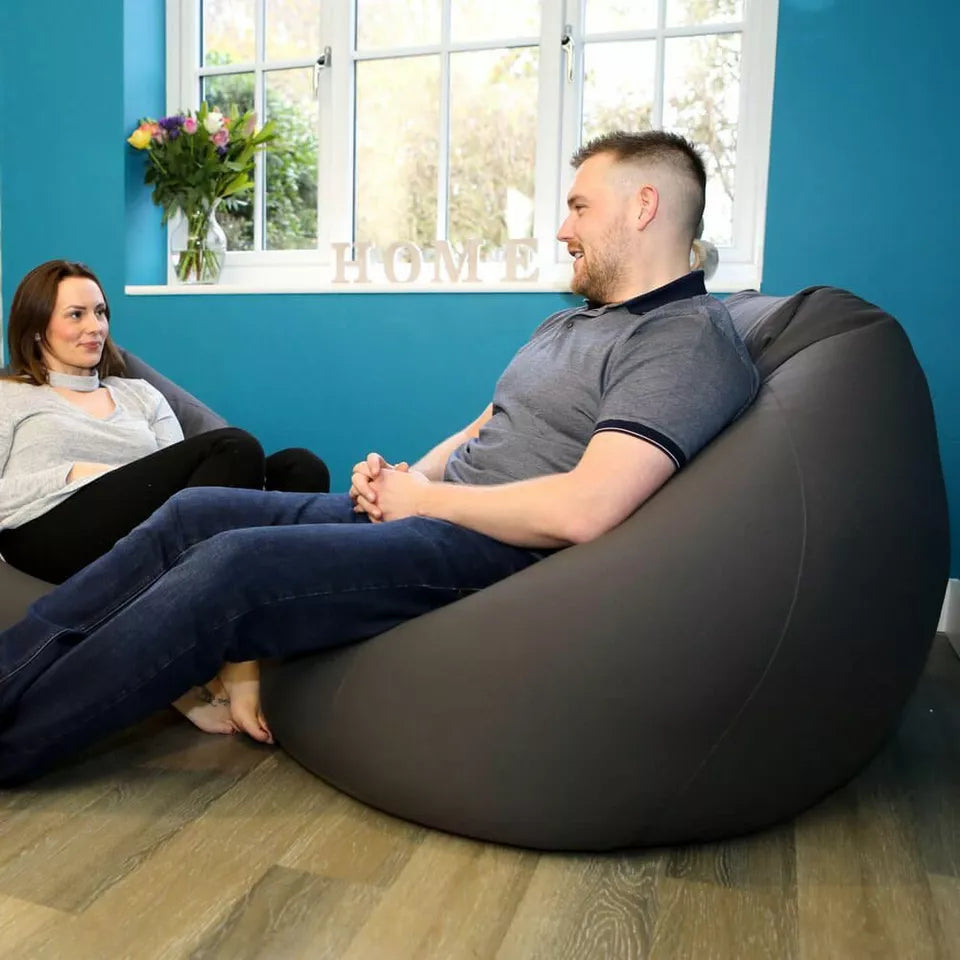 Giant Adult Beanbag With FootStool