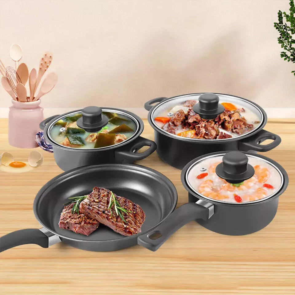 19Pcs/Set Non Stick Saucepan Cookware Set