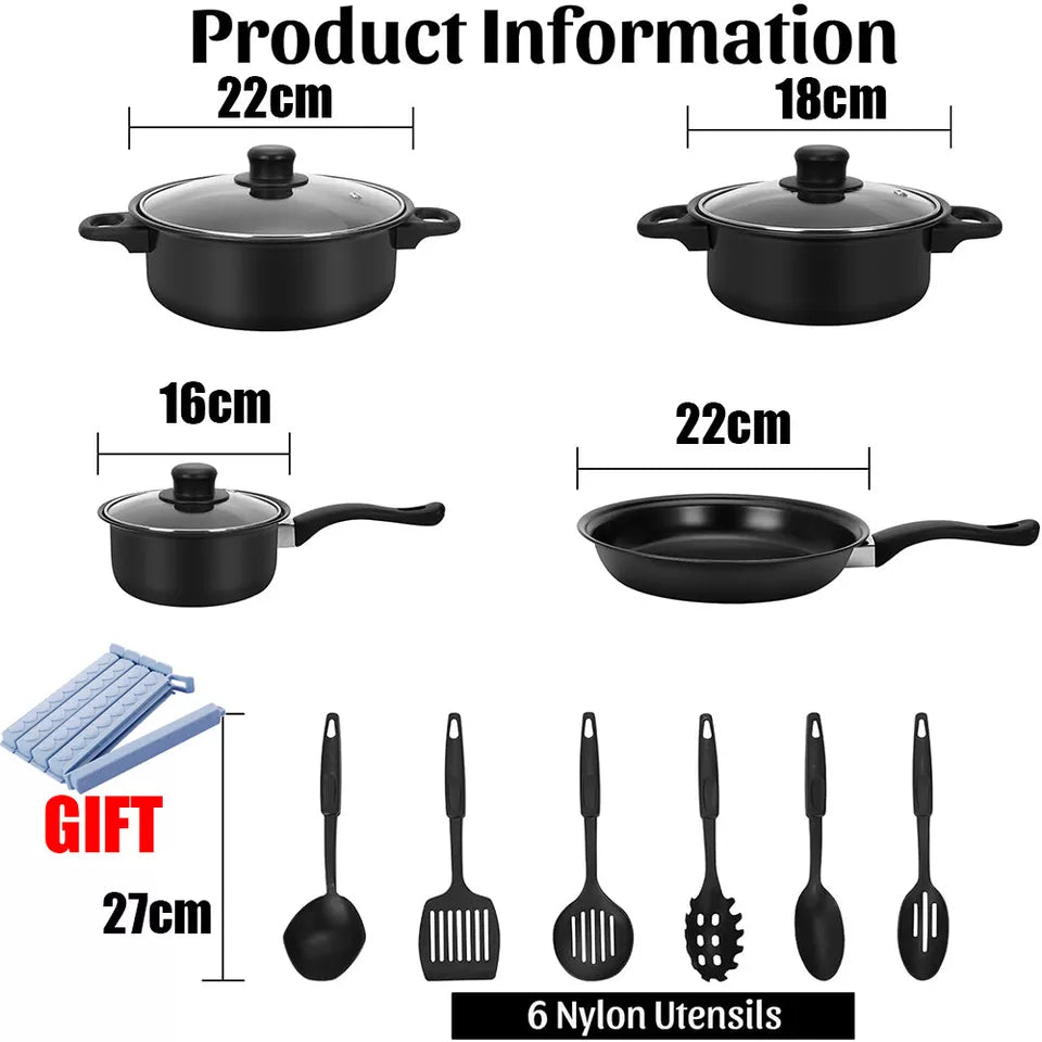 13Pcs/Set Non Stick Saucepan Cookware Set