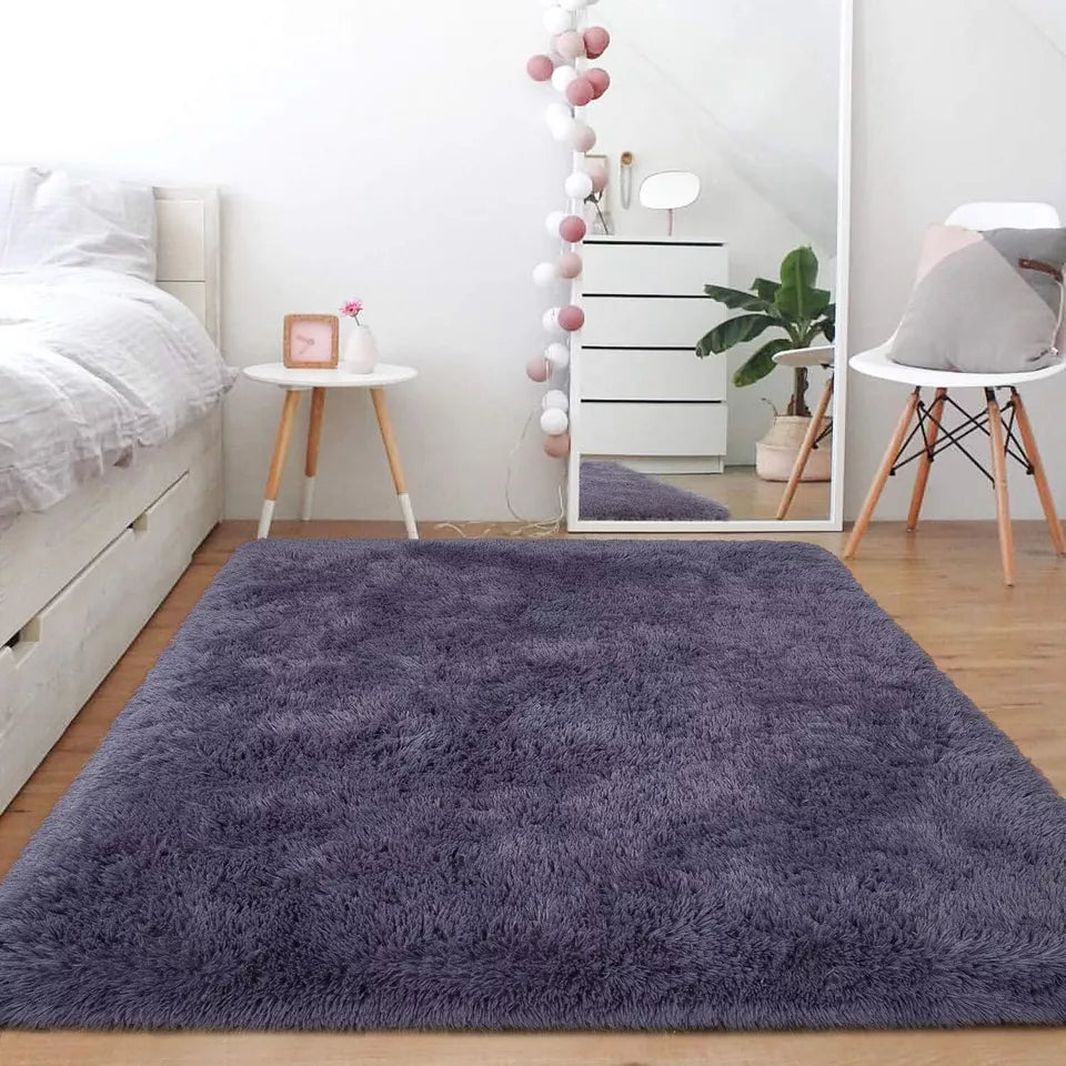 Dark Purple Shaggy Rug