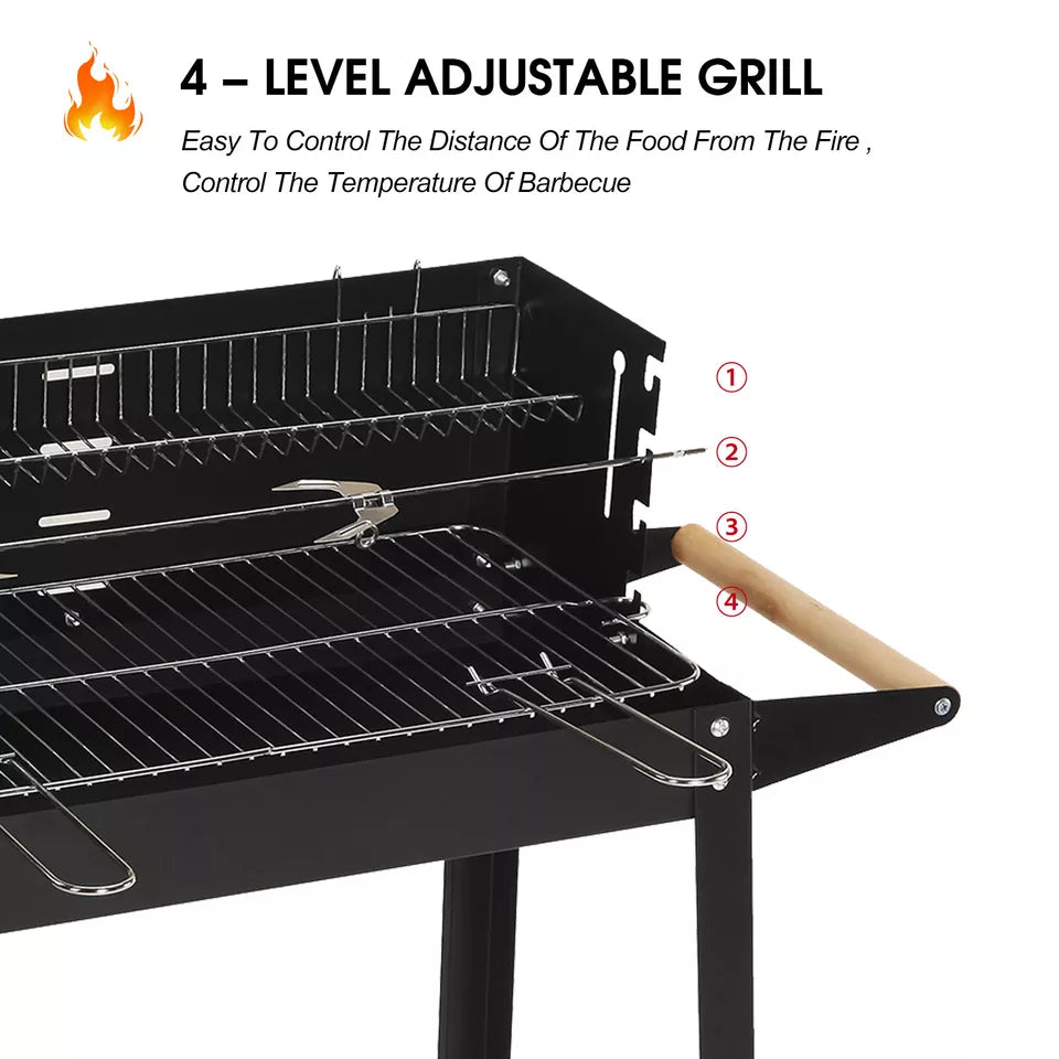 Rectangular BBQ Charcoal Grill