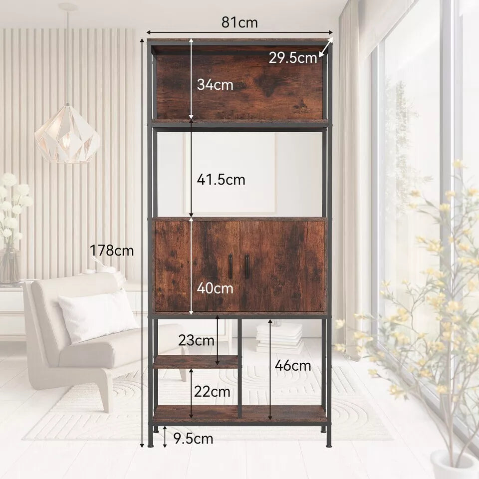 4Tier Industrial Bookshelf