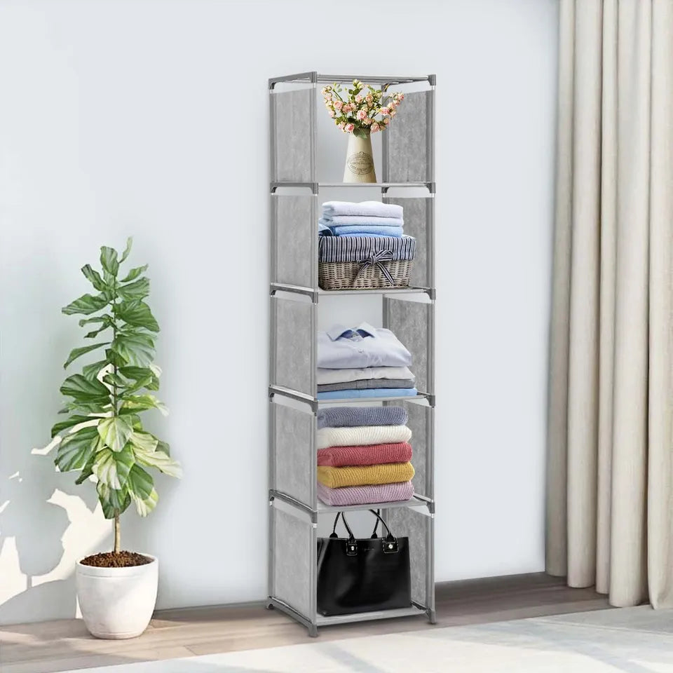 6 Tier 5 Cubes Modern Book Shelf