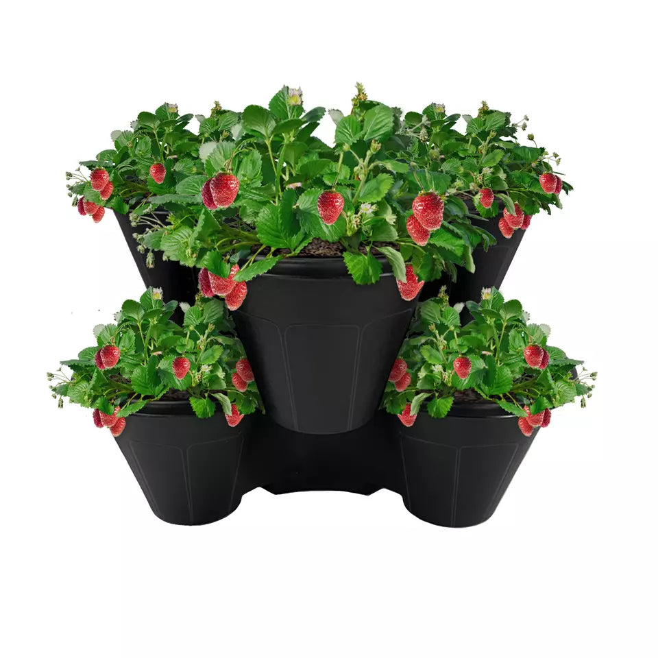 Trio Stackable Stacking Strawberry Planter