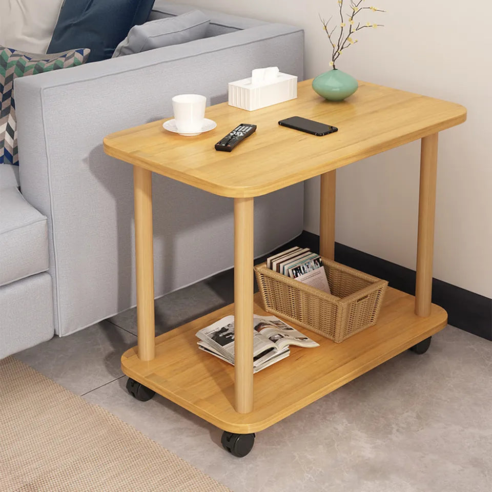 2 Tier Wooden Side Table