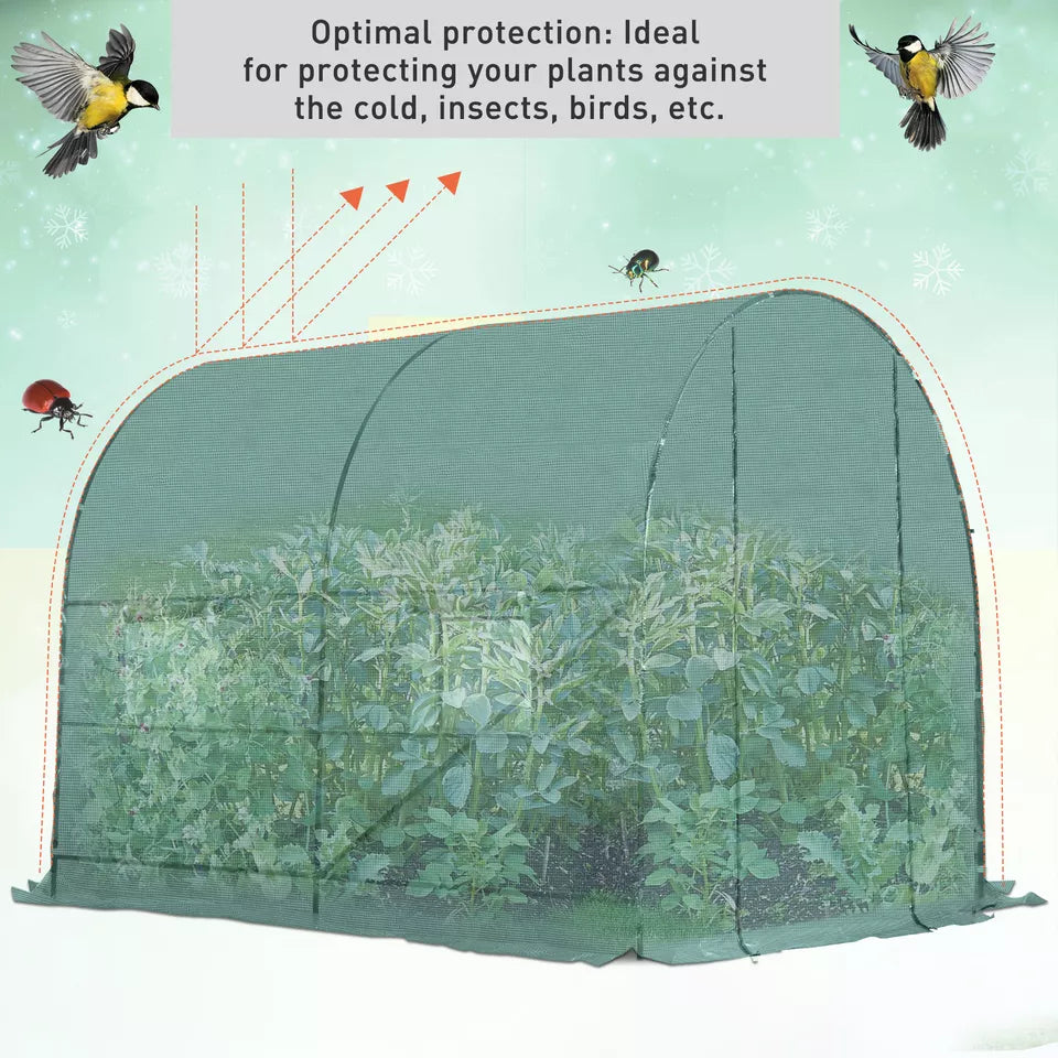 2.5x2x2m Polytunnel Greenhouse