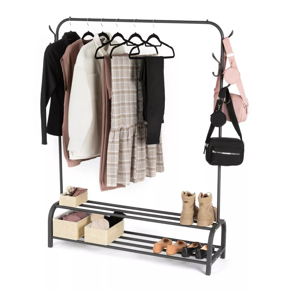 Clothes Rail With Shoe Rack