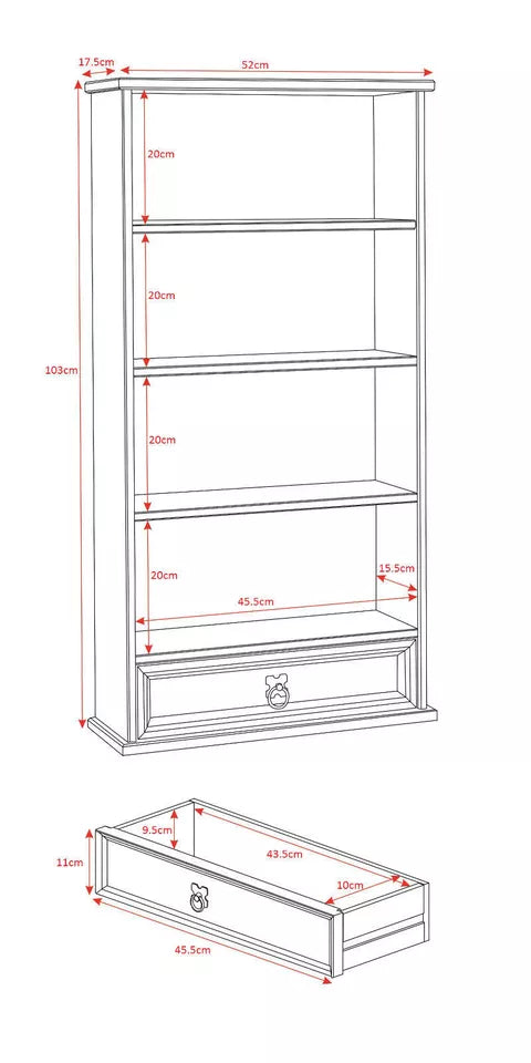 Corona Display Storage Shelve