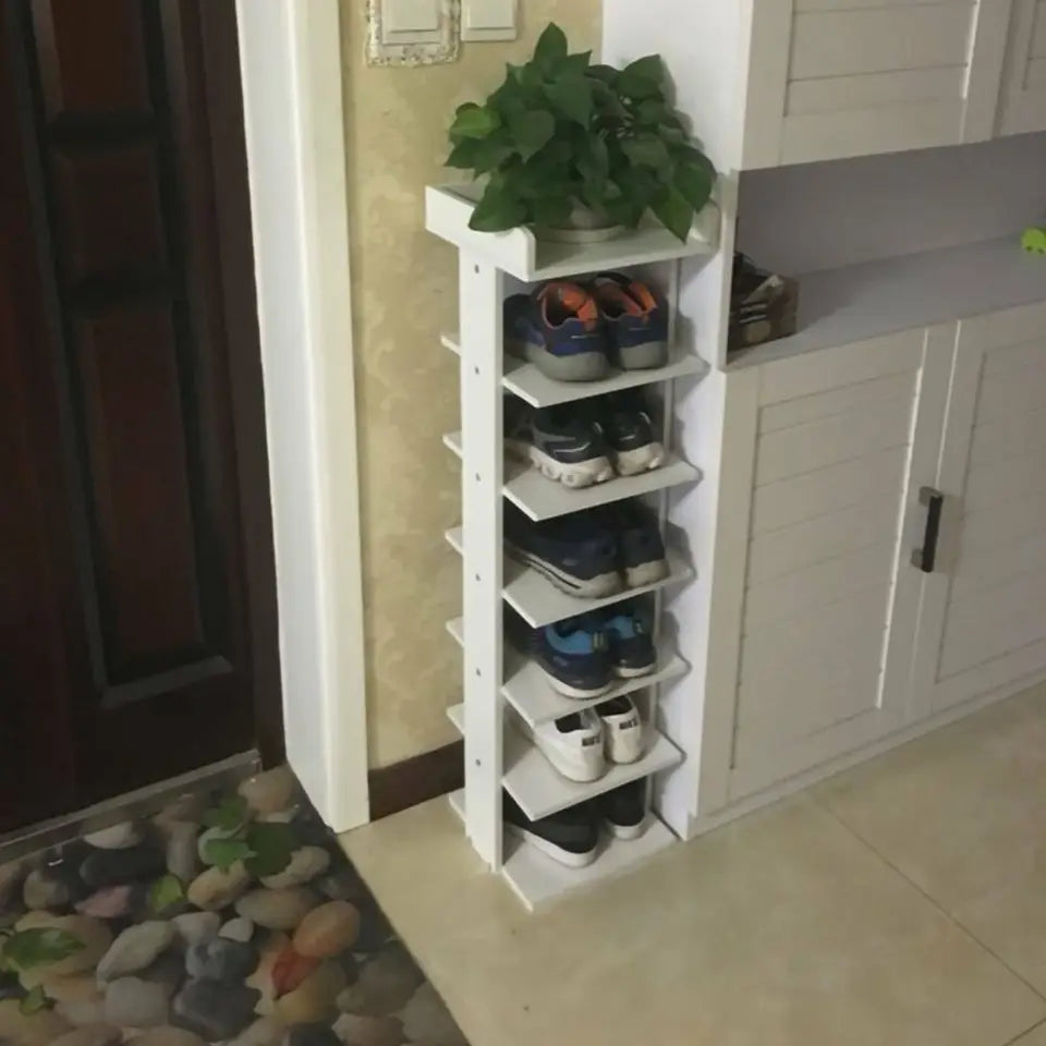 7 Tier Wooden Shoe Rack