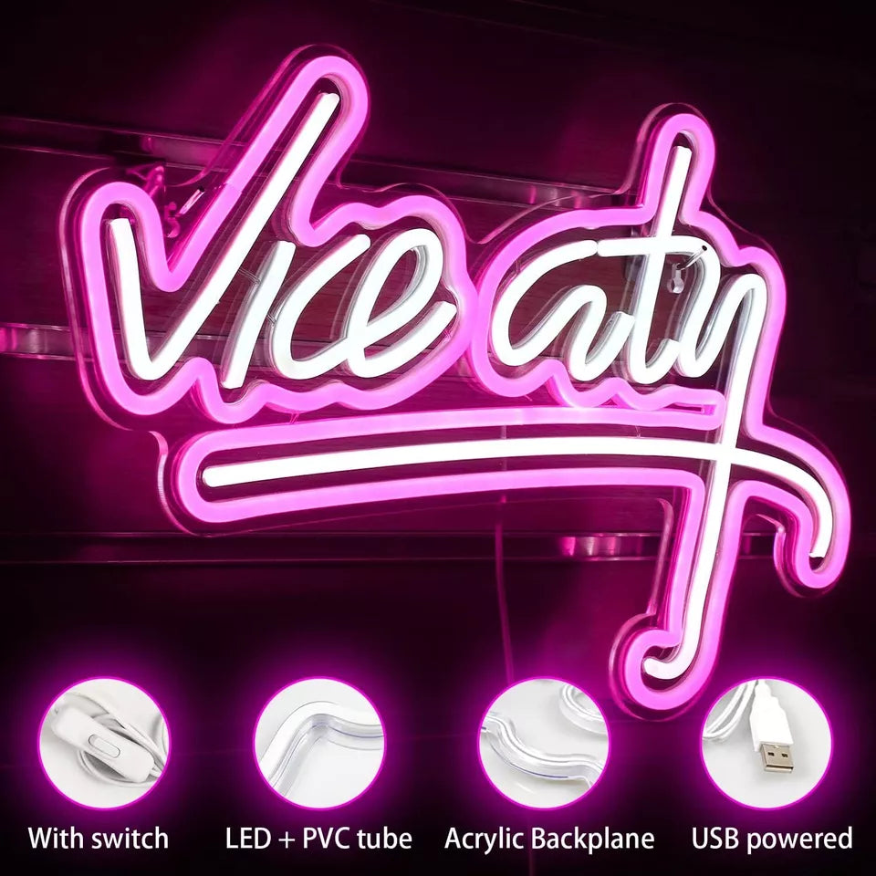 Vice City Neon Sign